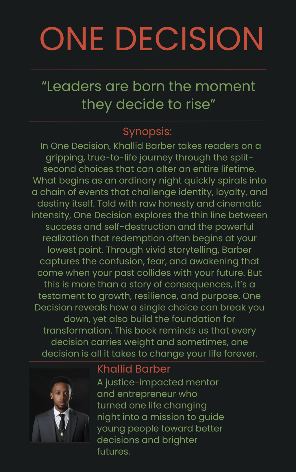 One Decision