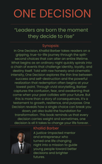 One Decision